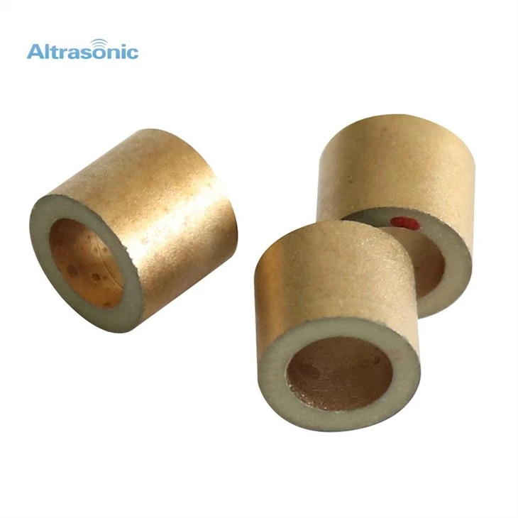 Yellow Ceramic Ring 20kHz 15kHz Piezo Piezoelectric Ceramic Ultrasonic Welding Transducer